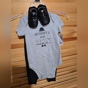 NWT- Little Treasure baby boy 3 piece set, 9-12 months
